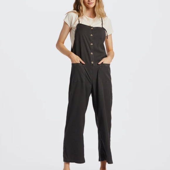 Billabong Beach Cruiser Wide-Leg Overalls - Picture 1 of 8